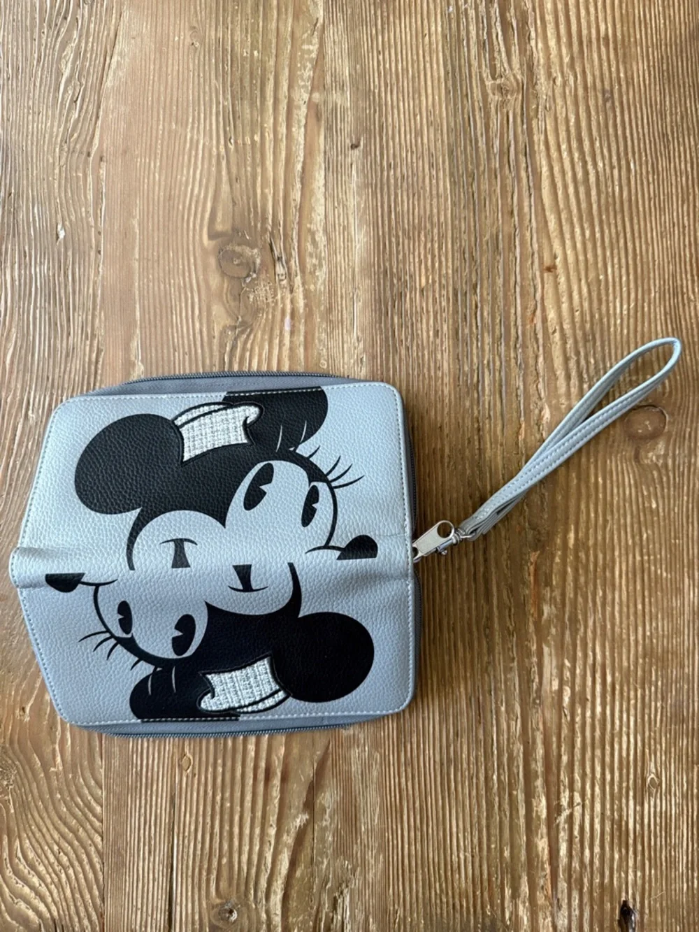 Disney Gray & Black Mickey Wristlet Clutch